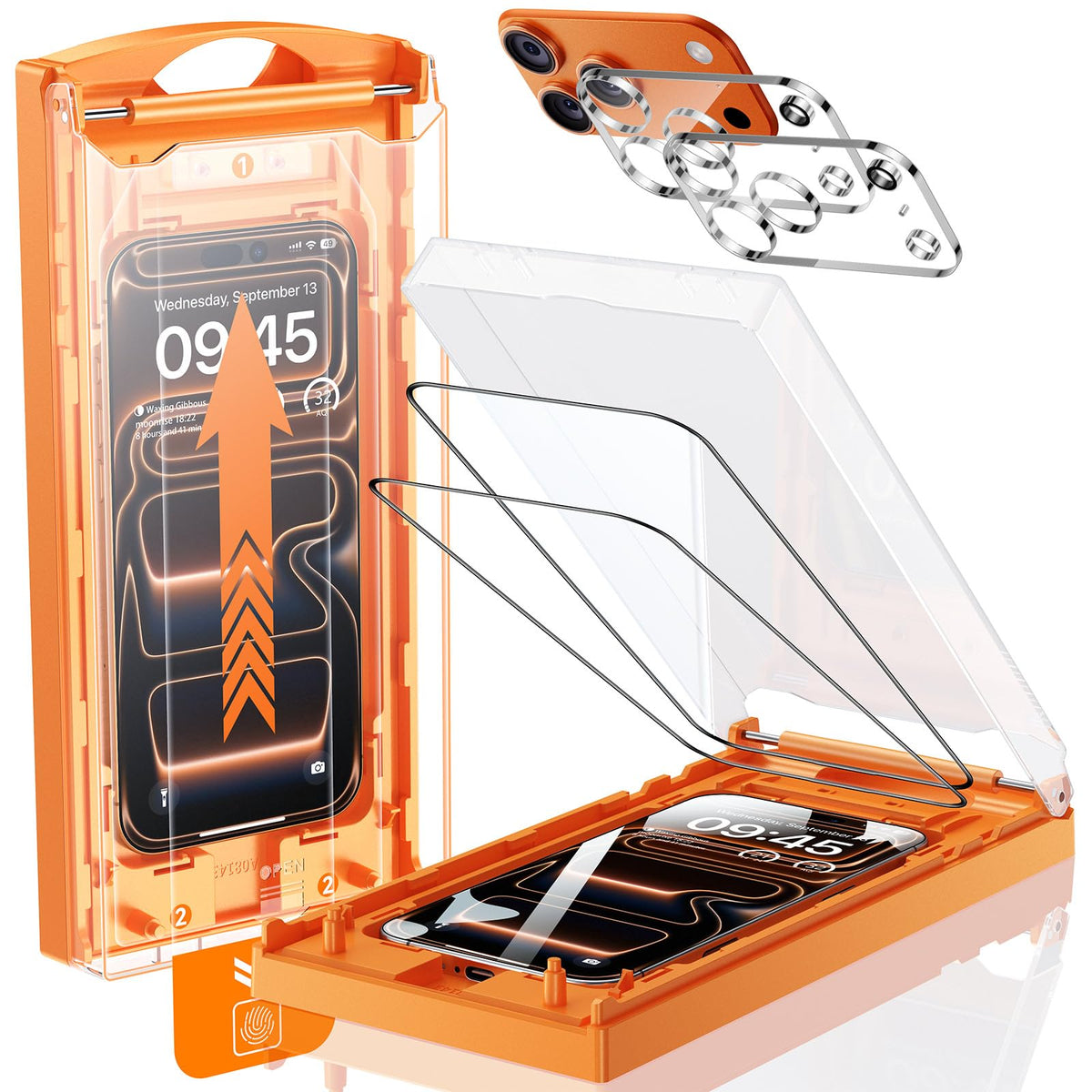 MRGLAS protector frontal para pantalla, ajuste preciso y máxima claridad