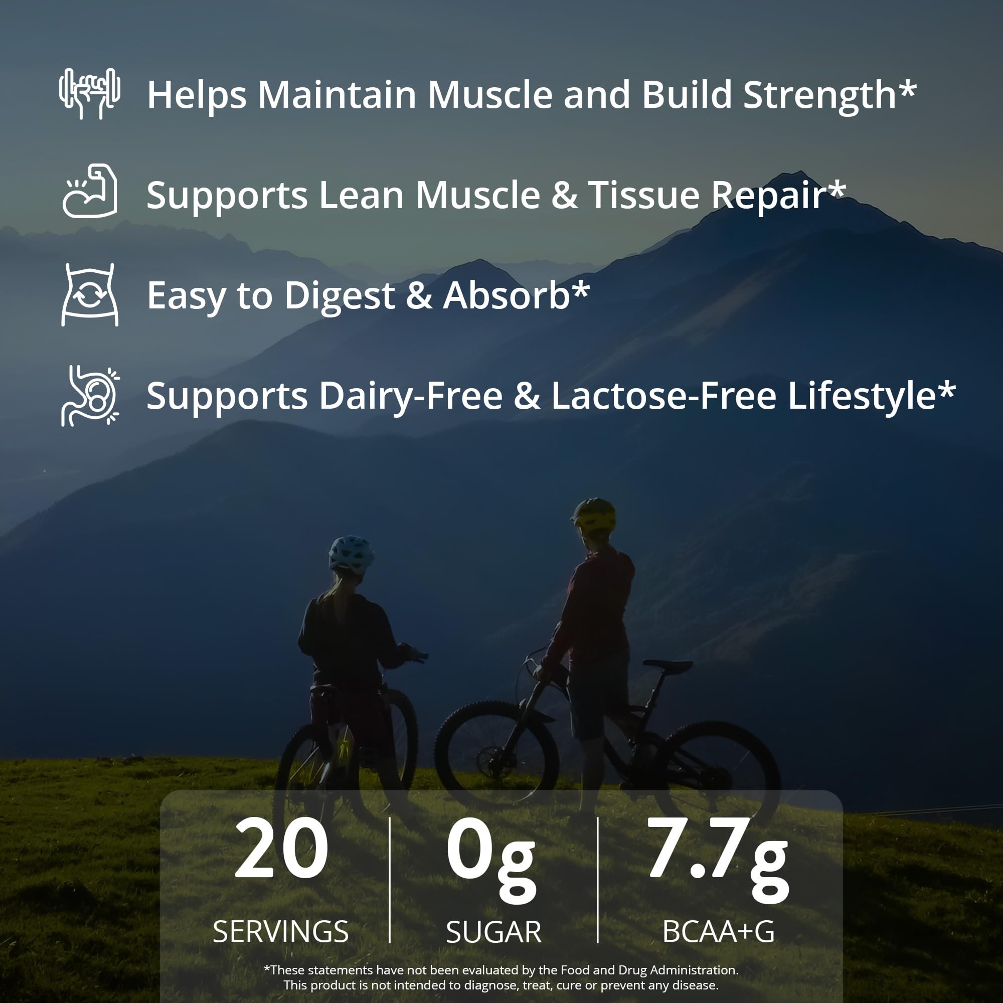 MRM etiqueta nutricional del producto destacando 23 g de proteína y sin lactosa