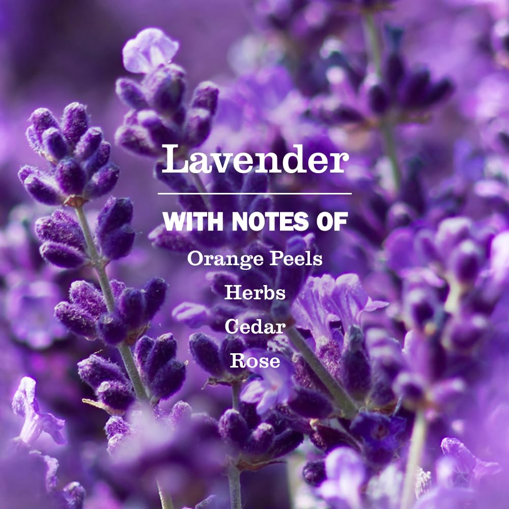 Mrs. Meyer's etiqueta del producto destacando instrucciones y aroma lavanda
