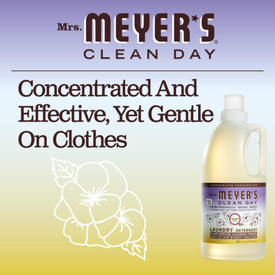 Mrs. MEYER'S botella en mano para comparar escala y facilitar dosificación