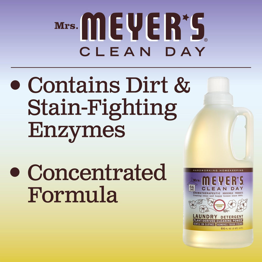 Mrs. MEYER'S gota de detergente concentrado mostrando textura limpiadora efectiva