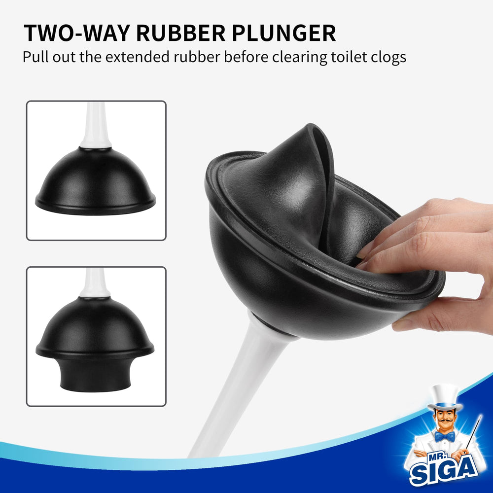 MR.SIGA primer plano de la copa de goma robusta, succión potente