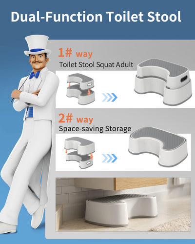 MR.SIGA stool with foot on platform showing scale and stable support up to 200 lbs