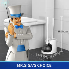 MR.SIGA detalle de cerdas de nylon resistentes, limpieza profunda eficaz