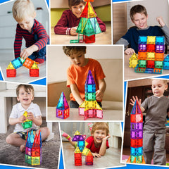 Mruikeny niño construyendo mejora la creatividad y habilidades motrices