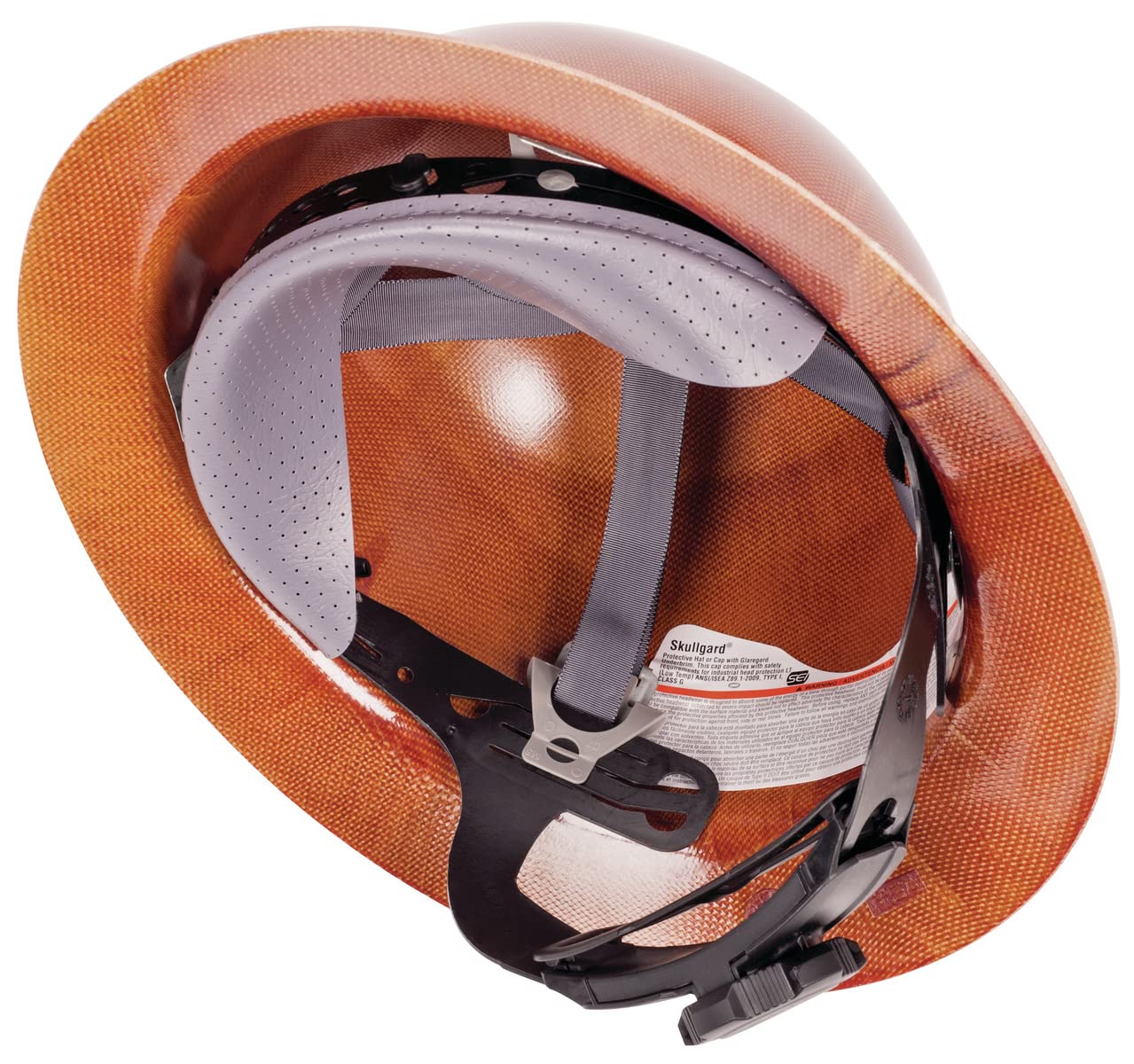 MSA Fas-Trac III instalado en casco Skullgard mayor retención