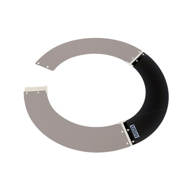 MSA Sun Shield comparación de tamaño junto a manos para escala práctica