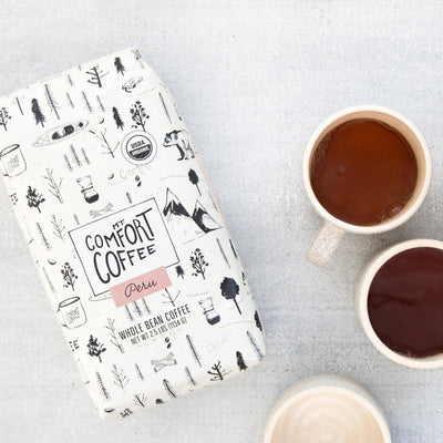 Mt. Comfort Coffee brewed cup showing color and balanced aroma