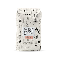 Mt. Comfort Coffee front 2.5 lb bag showing packaging and freshness benefit