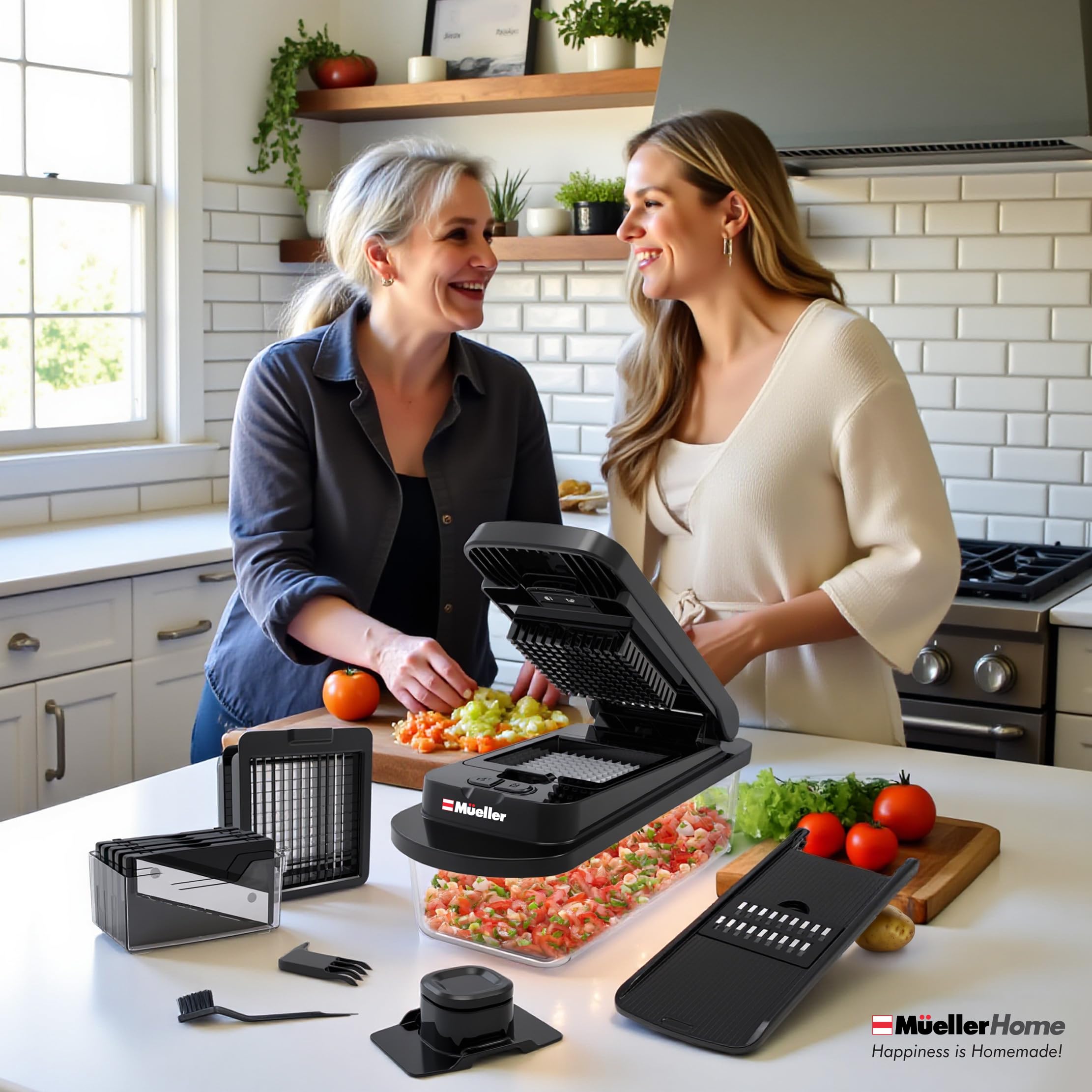 MUELLER HOME producto en cocina familiar, preparación más ágil