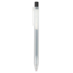 MUJI punta 0.5 mm y textura de tinta gel para trazos precisos