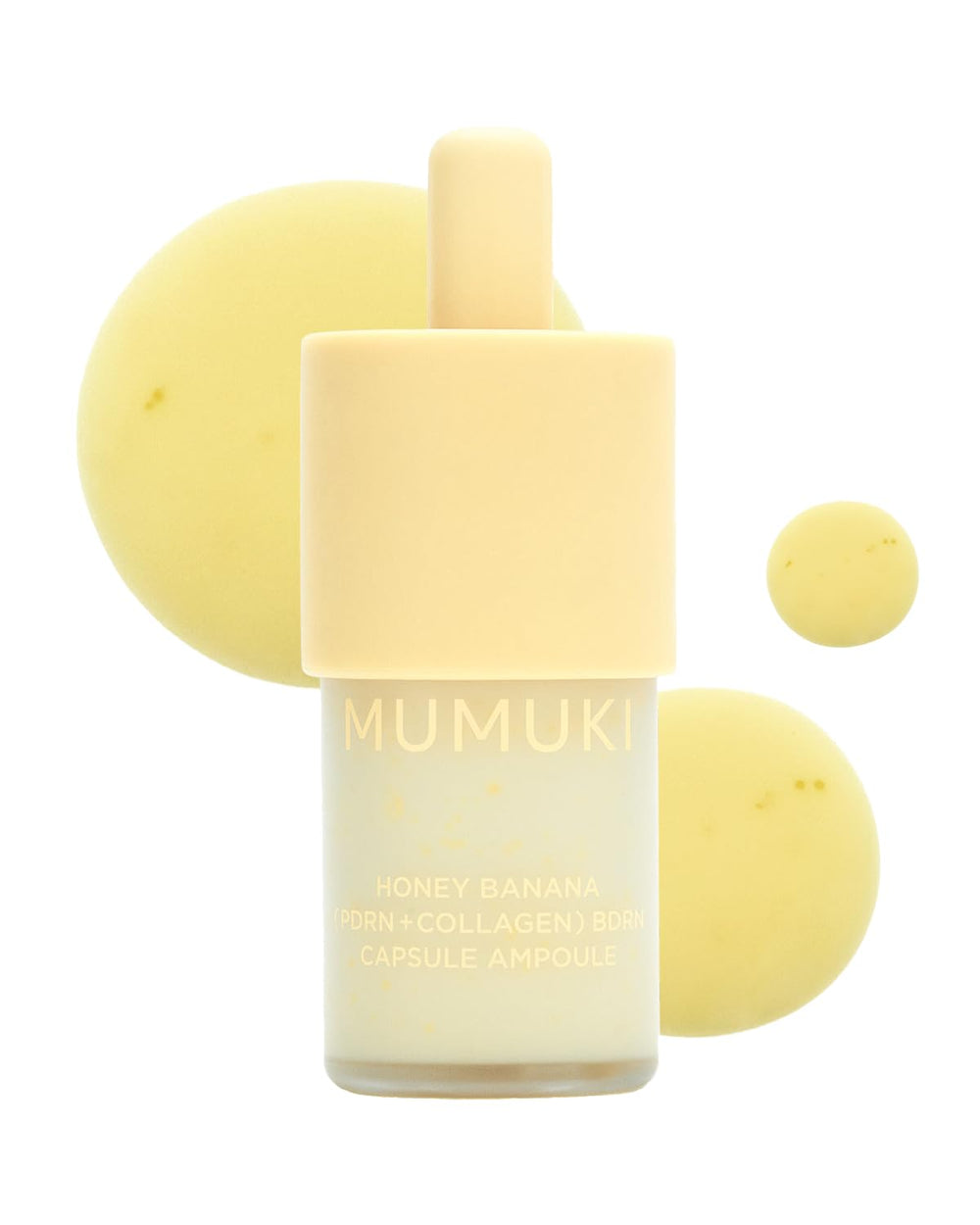 MUMUKI envase frontal del ampoule Honey Banana para piel firme y luminosa