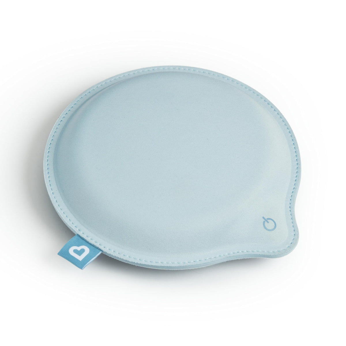 Munchkin Lulla-Vibe frontal en azul claro mostrando diseño portátil y confort
