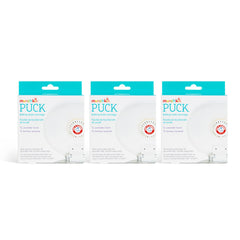 Munchkin Puck colocado en bote de basura pequeño, elimina olores desagradables