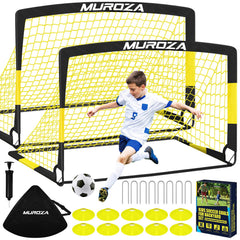 MUROZA portería frontal montada en patio, práctica para entrenamientos