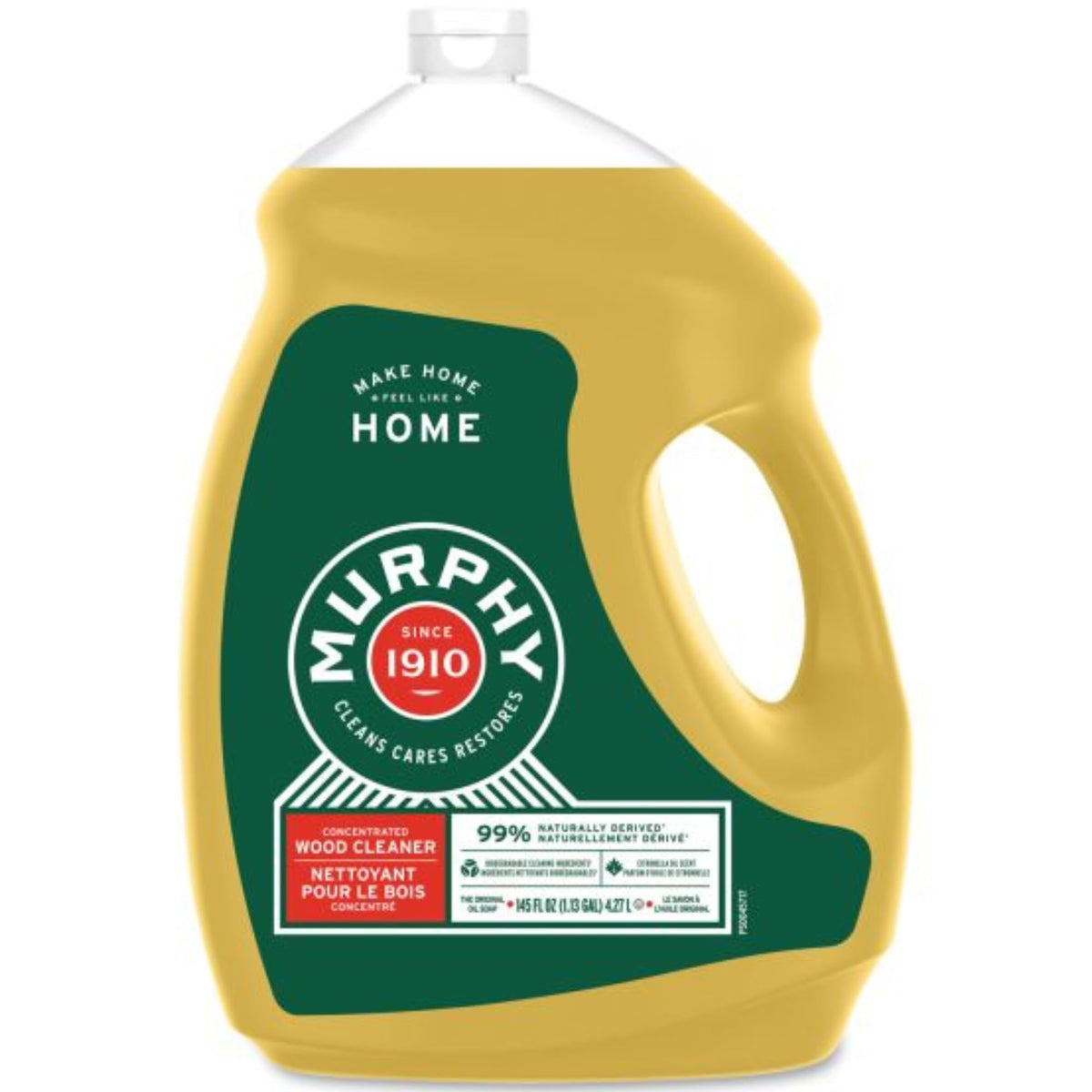 Murphy botella frontal 145oz mostrando etiqueta y volumen, ahorro y rendimiento