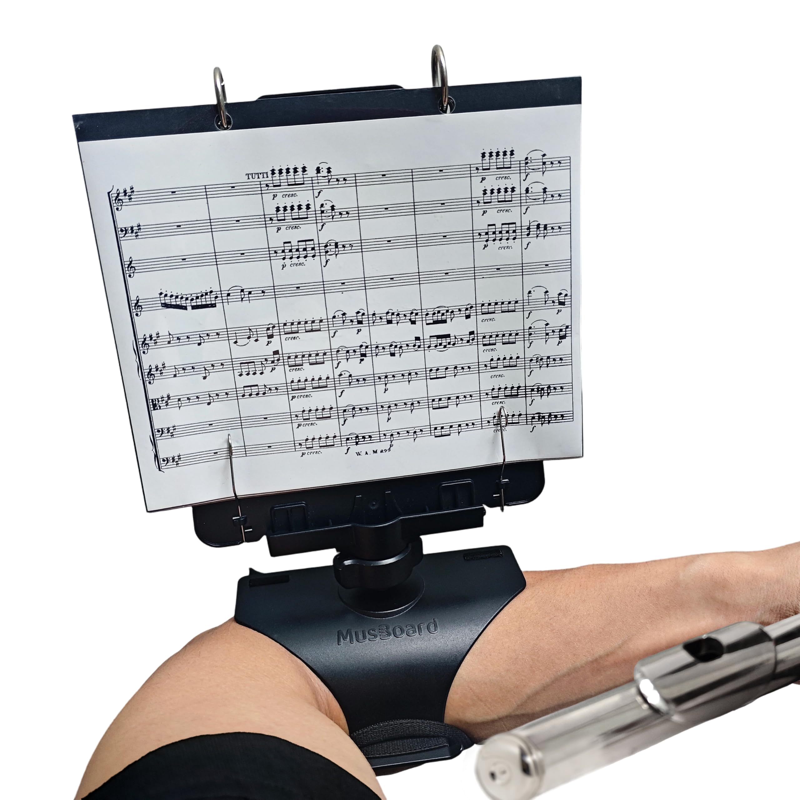 MusBoard FP10 vista frontal mostrando la carpeta estable y accesible