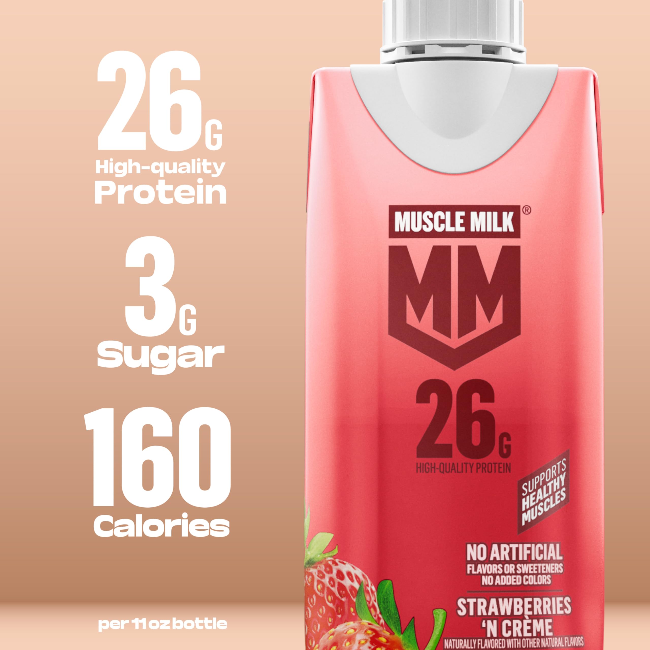 Muscle Milk batido en mano durante entrenamiento para recuperación rápida