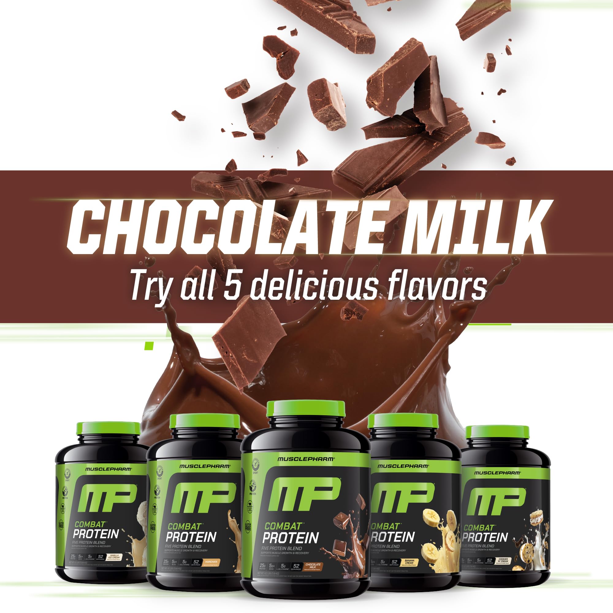 MusclePharm envase junto a pesa para comparar tamaño y durabilidad