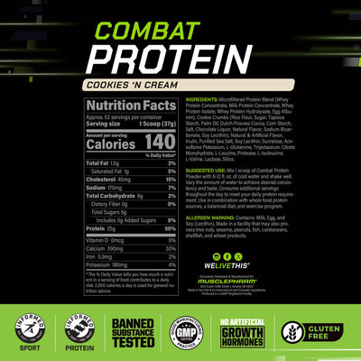 MusclePharm batido preparado en vaso, nutritivo y listo para consumir