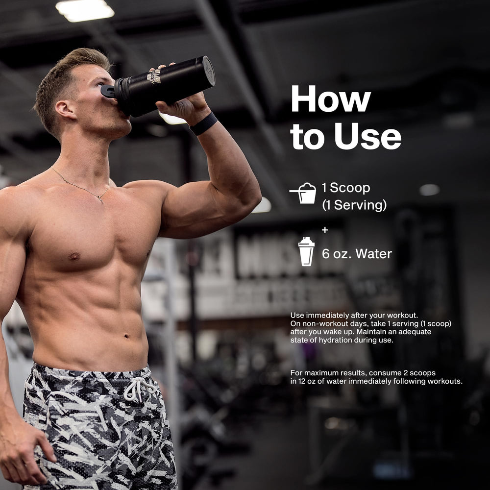 MuscleTech etiqueta con información de ingredientes y pureza visible
