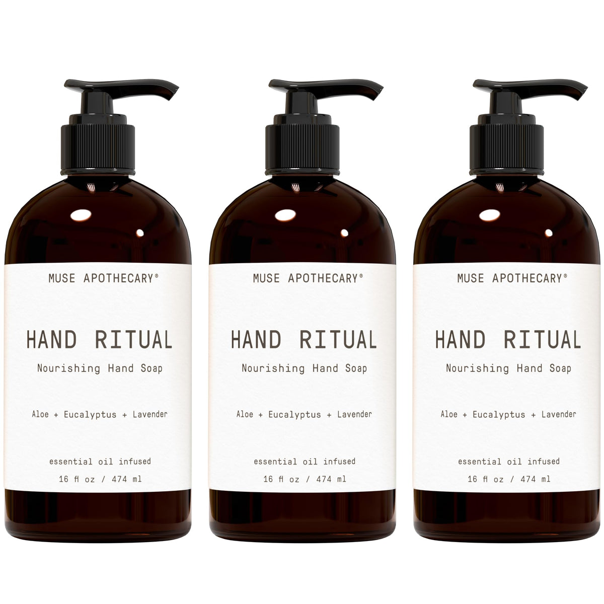Muse Apothecary frente del envase mostrando diseño y tamaño práctico