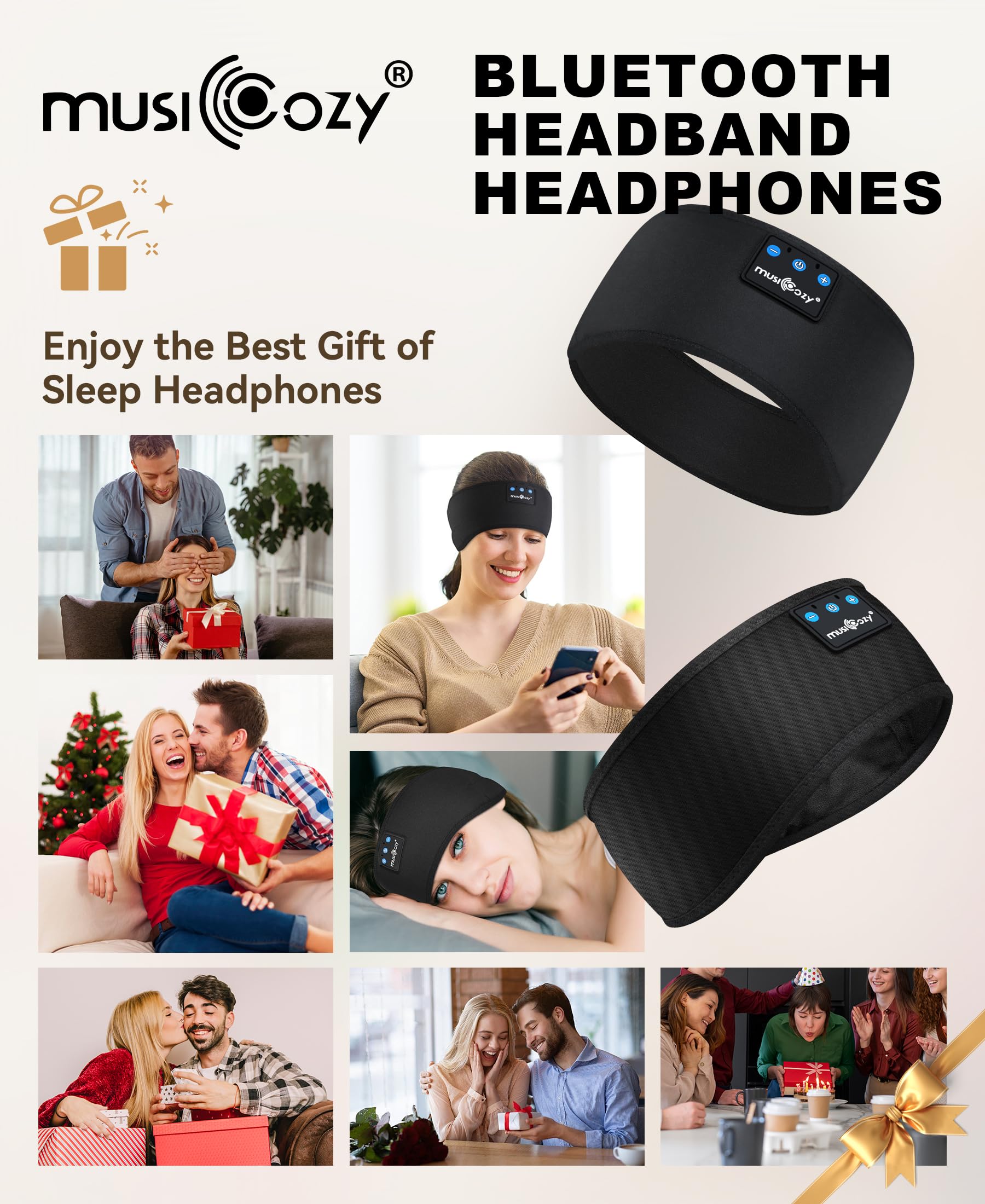 MUSICOZY en gimnasio y yoga absorbe sudor y se mantiene estable