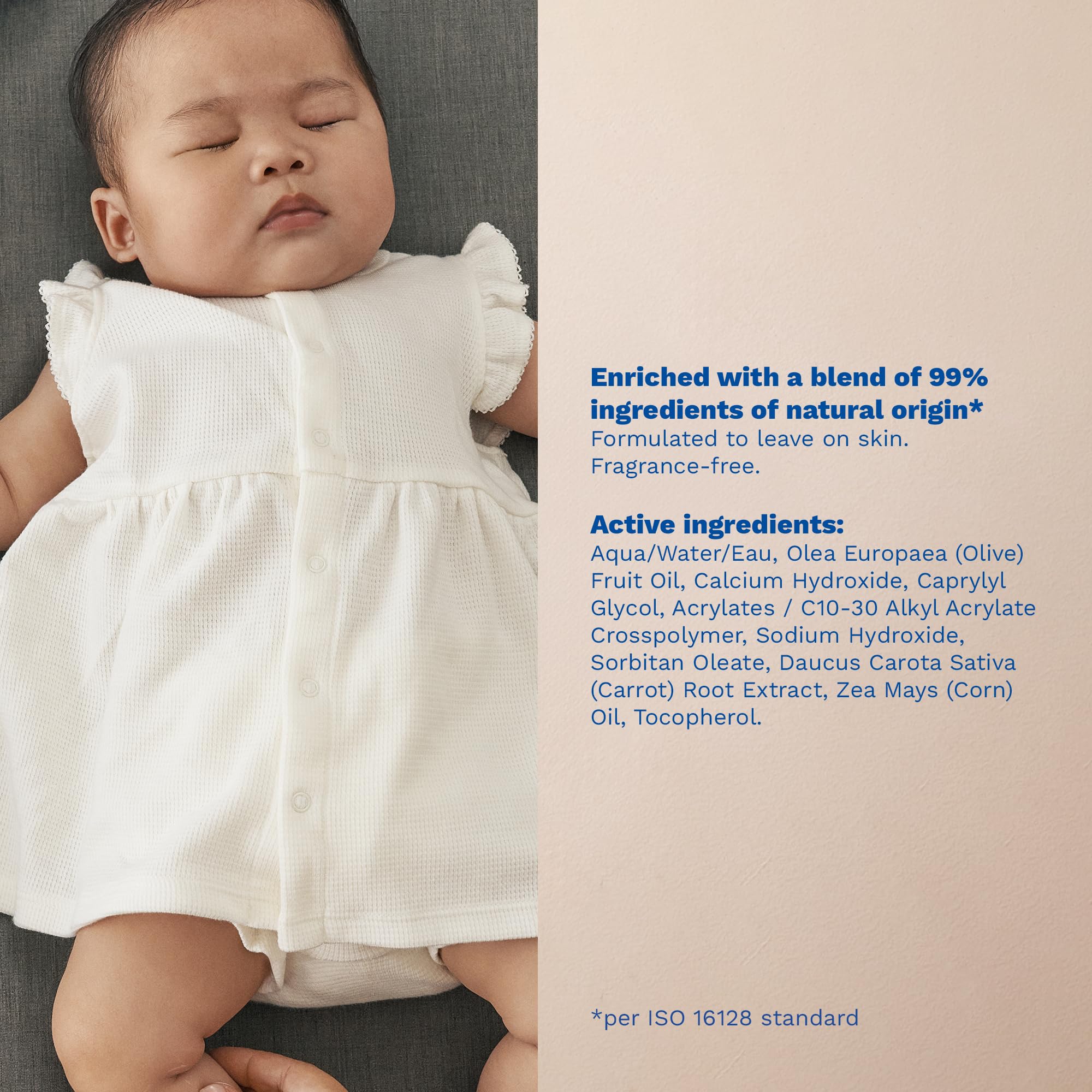 Mustela liniment en ambiente de cuidado infantil transmitiendo calma