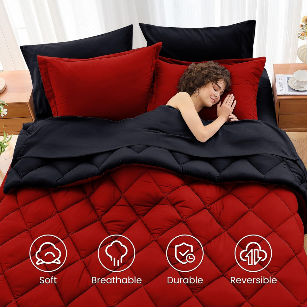 MUXHOMO styled queen bed in a bedroom delivering bold aesthetic benefit