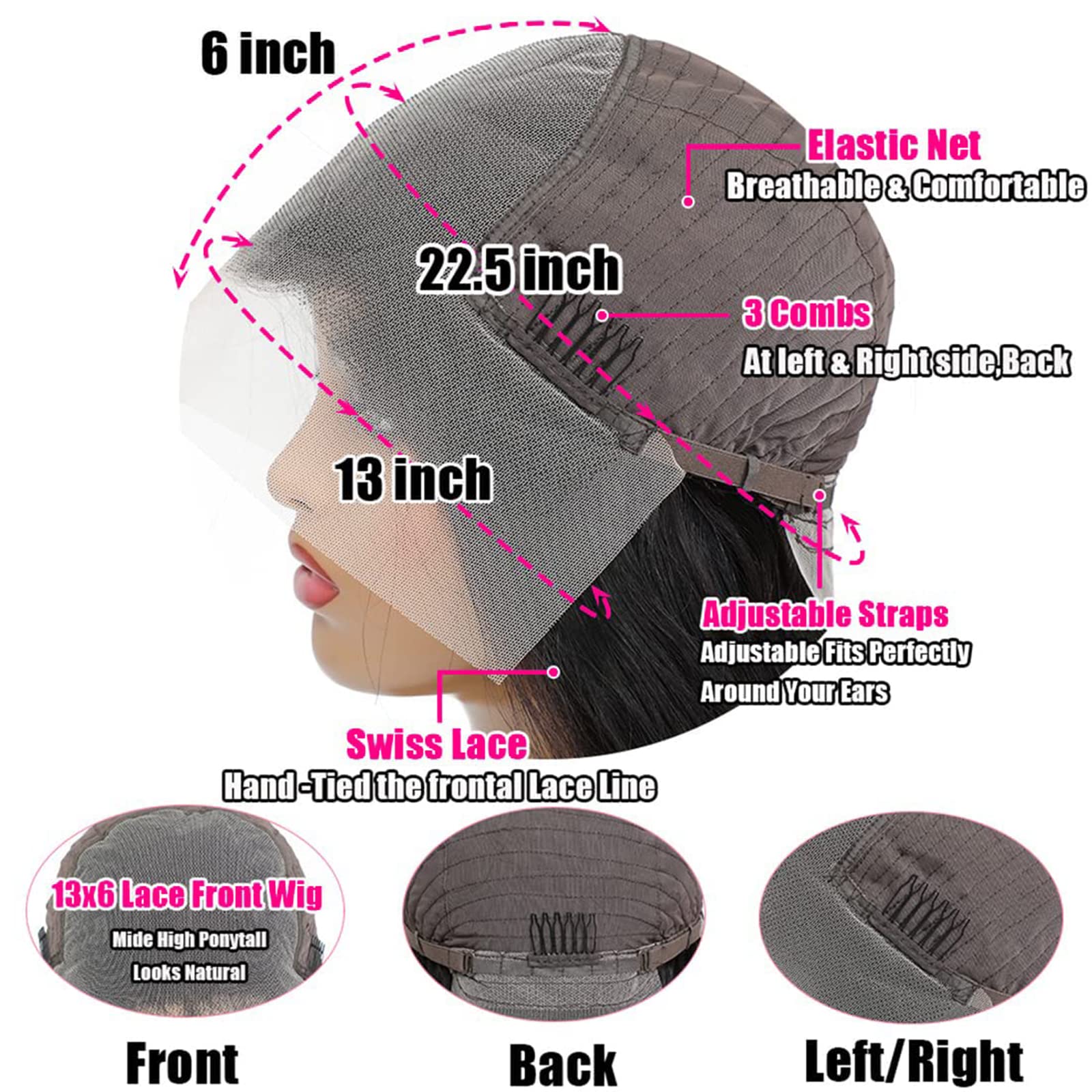 MUZOJET side profile on mannequin showing natural volume and wave definition