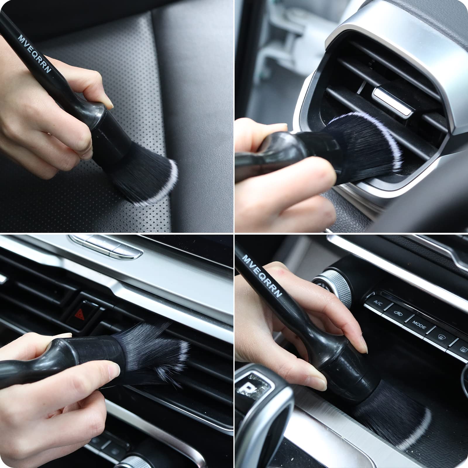 MVEQRRN comparación de tamaño en mano que demuestra agarre ergonómico y control cómodo