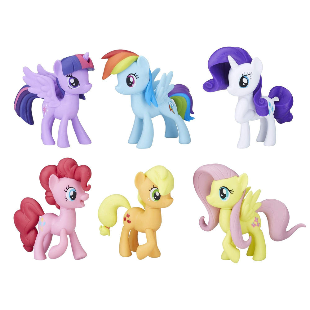 My Little Pony frente del set con las seis figuras, ideal para jugar y coleccionar