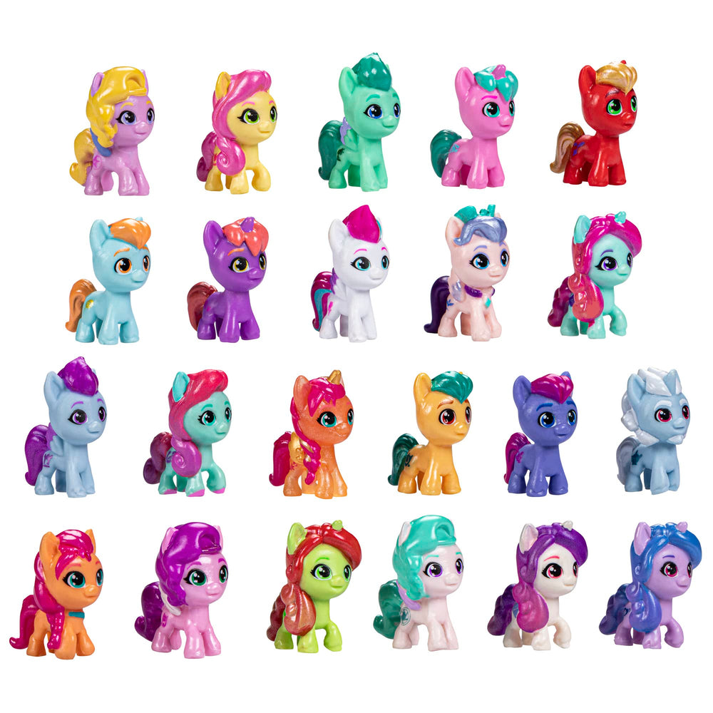 My Little Pony imagen frontal del empaque muestra 22 figuras, ideal para coleccionar