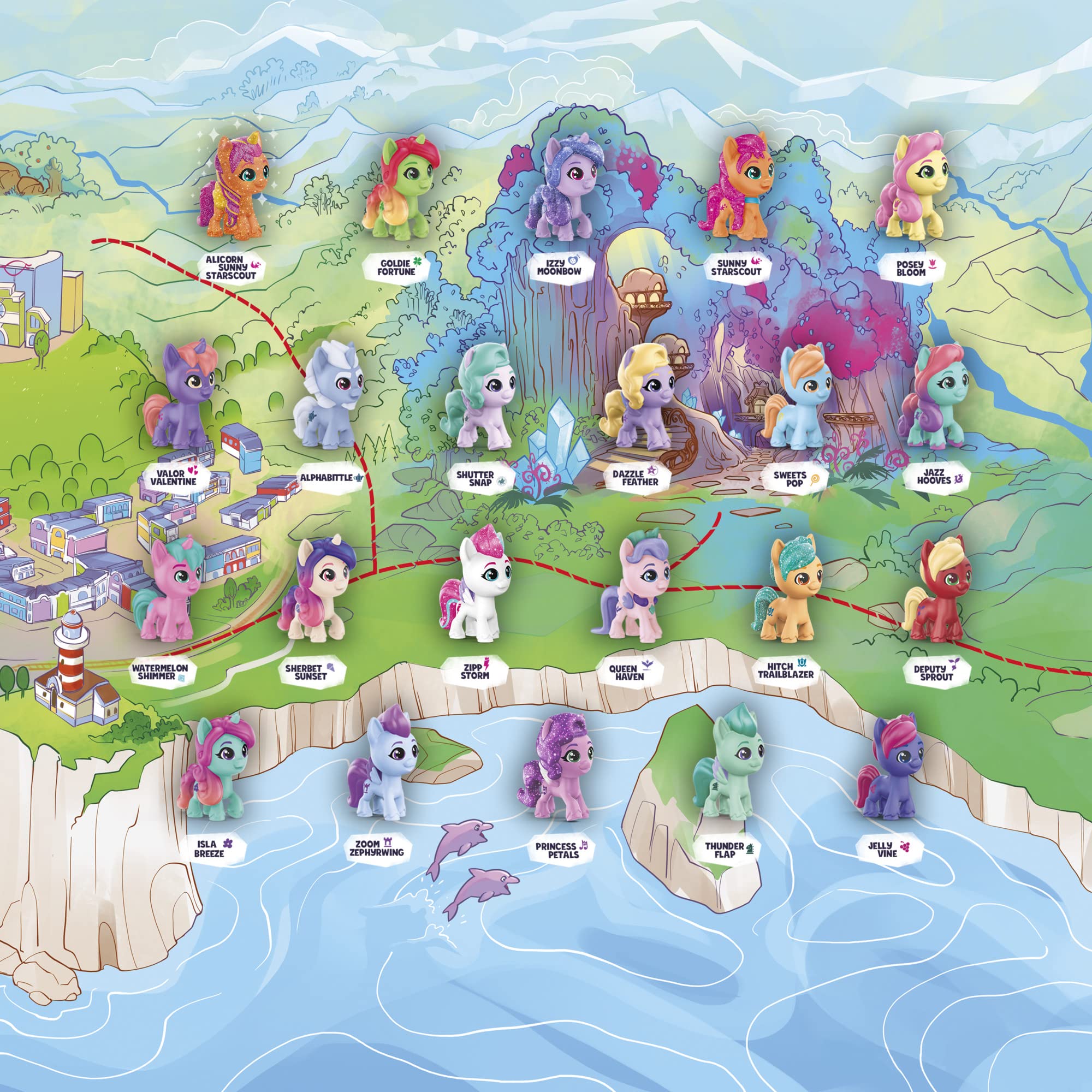 My Little Pony ponis de Maretime Bay representados para recrear historias costeras