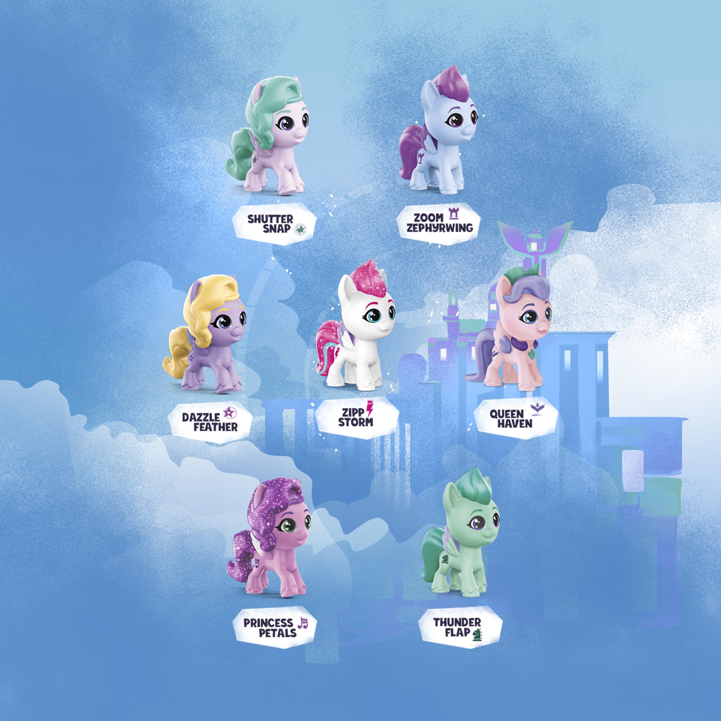 My Little Pony figura de Zephyr Heights mostrando detalles y articulación visual