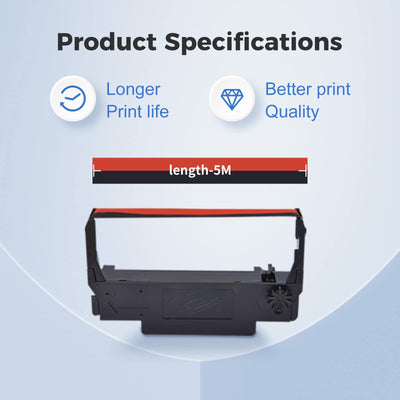 myCartridge primer plano de textura de cinta y tinta duradera
