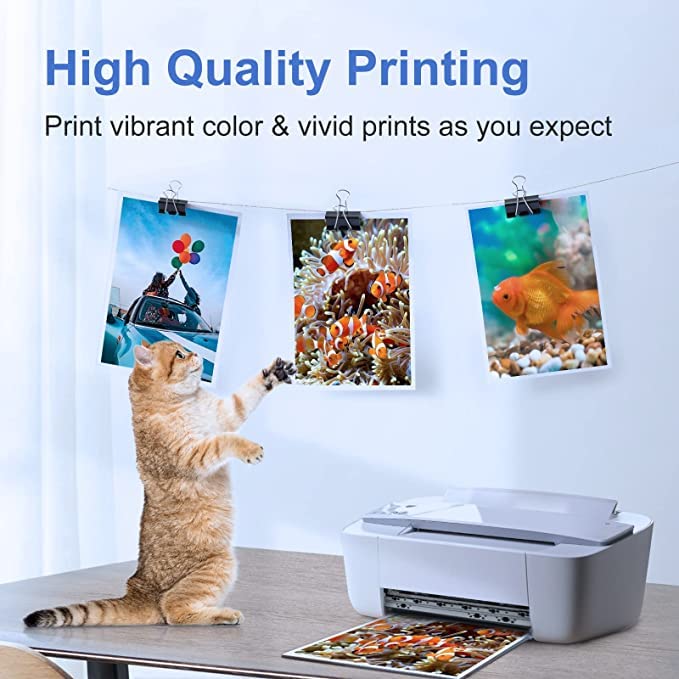 myCartridge SUPRINT printed document with sharp black text and vivid color charts