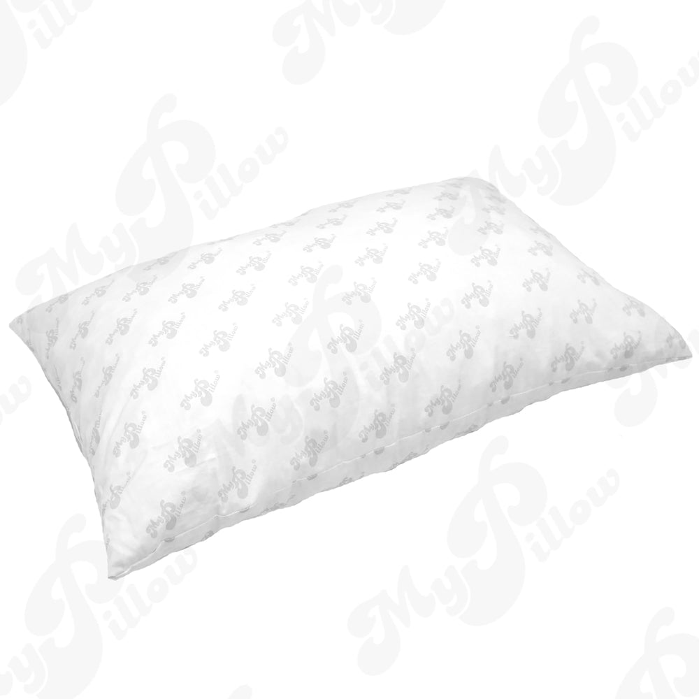 MyPillow cotton cover close-up showing breathable texture and softness