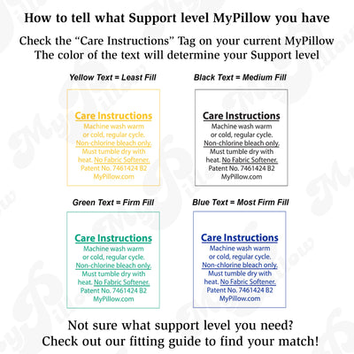 MyPillow medium loft profile angle demonstrating supportive shape