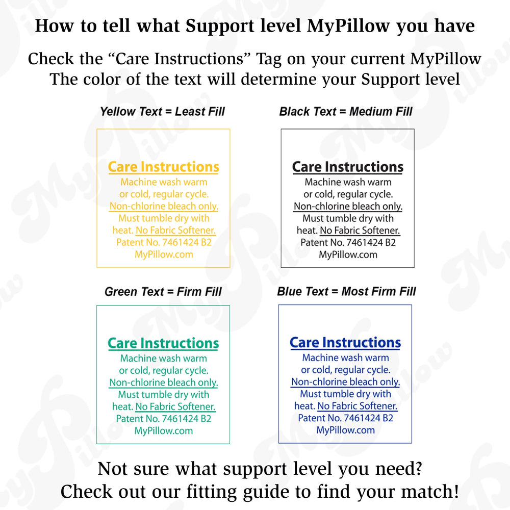 MyPillow medium loft profile angle demonstrating supportive shape
