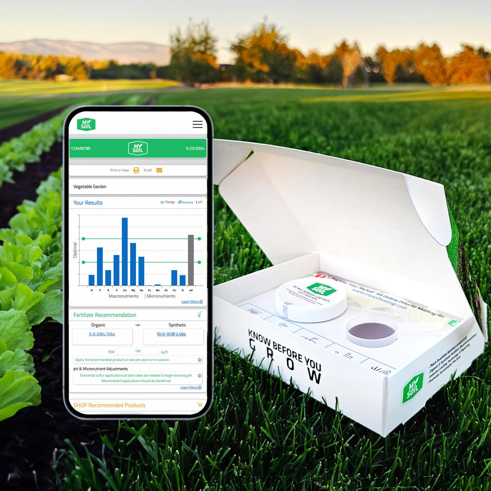MySoil in-use gardener collecting soil sample for precise results