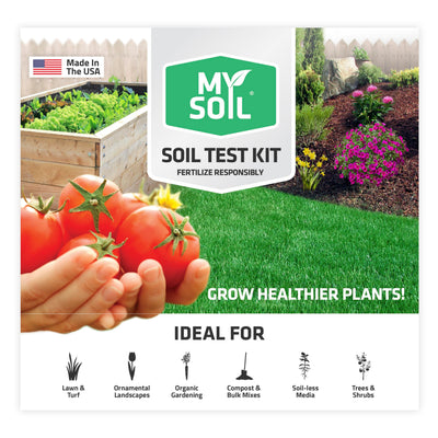 MySoil kit front packaging showing contents and ease of use benefit