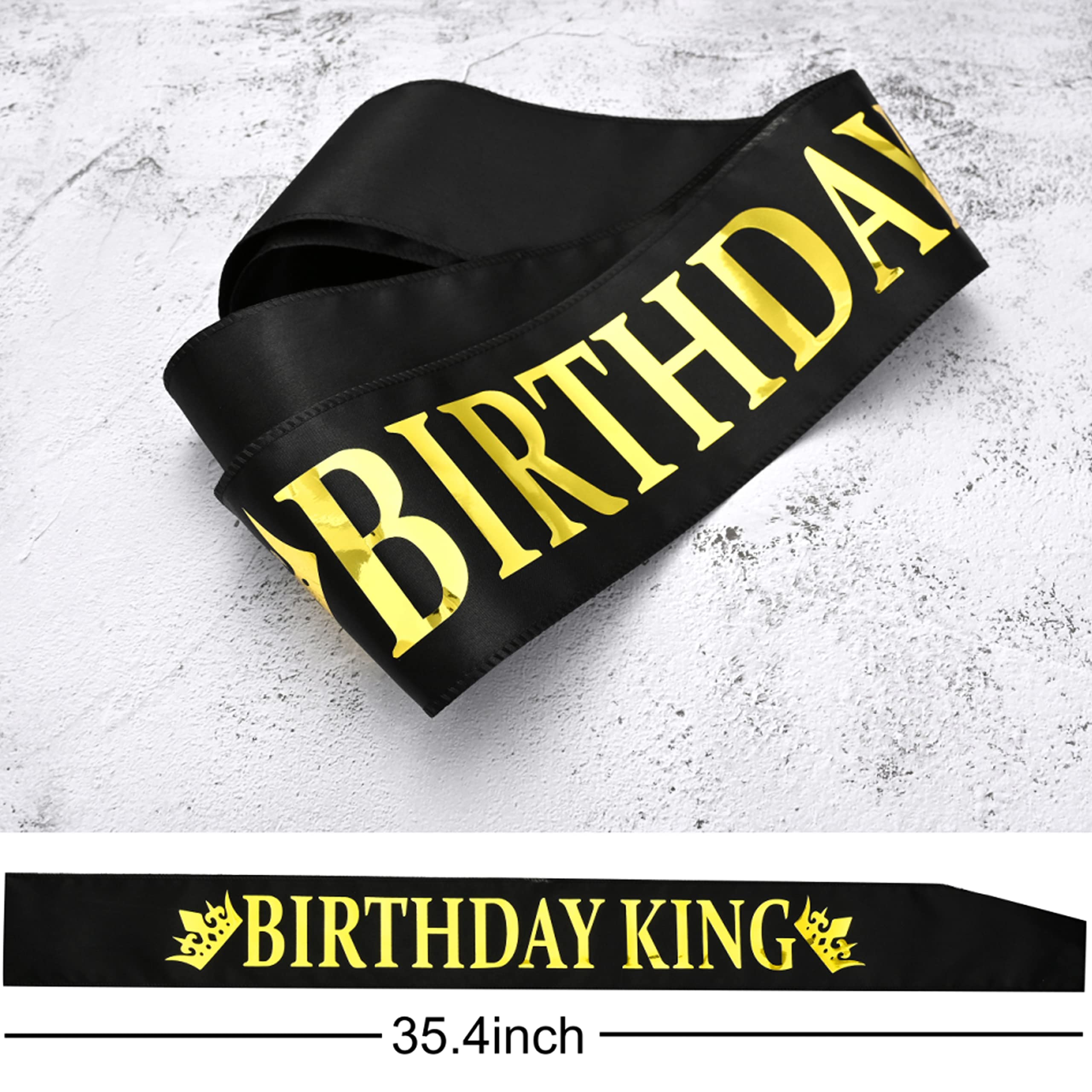 NA King Crown hombre usando corona y banda celebrando fiesta