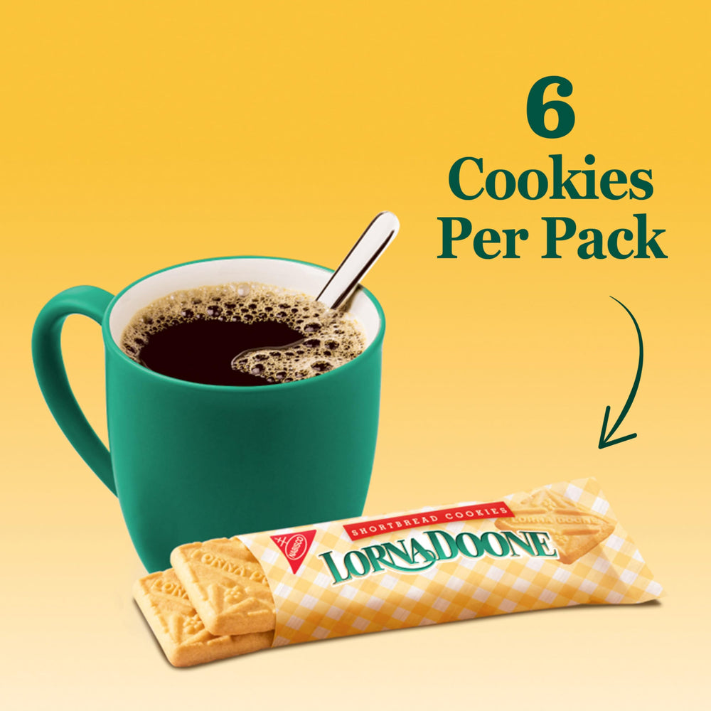 NABISCO Lorna Doone textura crujiente y mantequillosa en primer plano