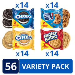 NABISCO open snack pack with two cookies showing portion control and freshness