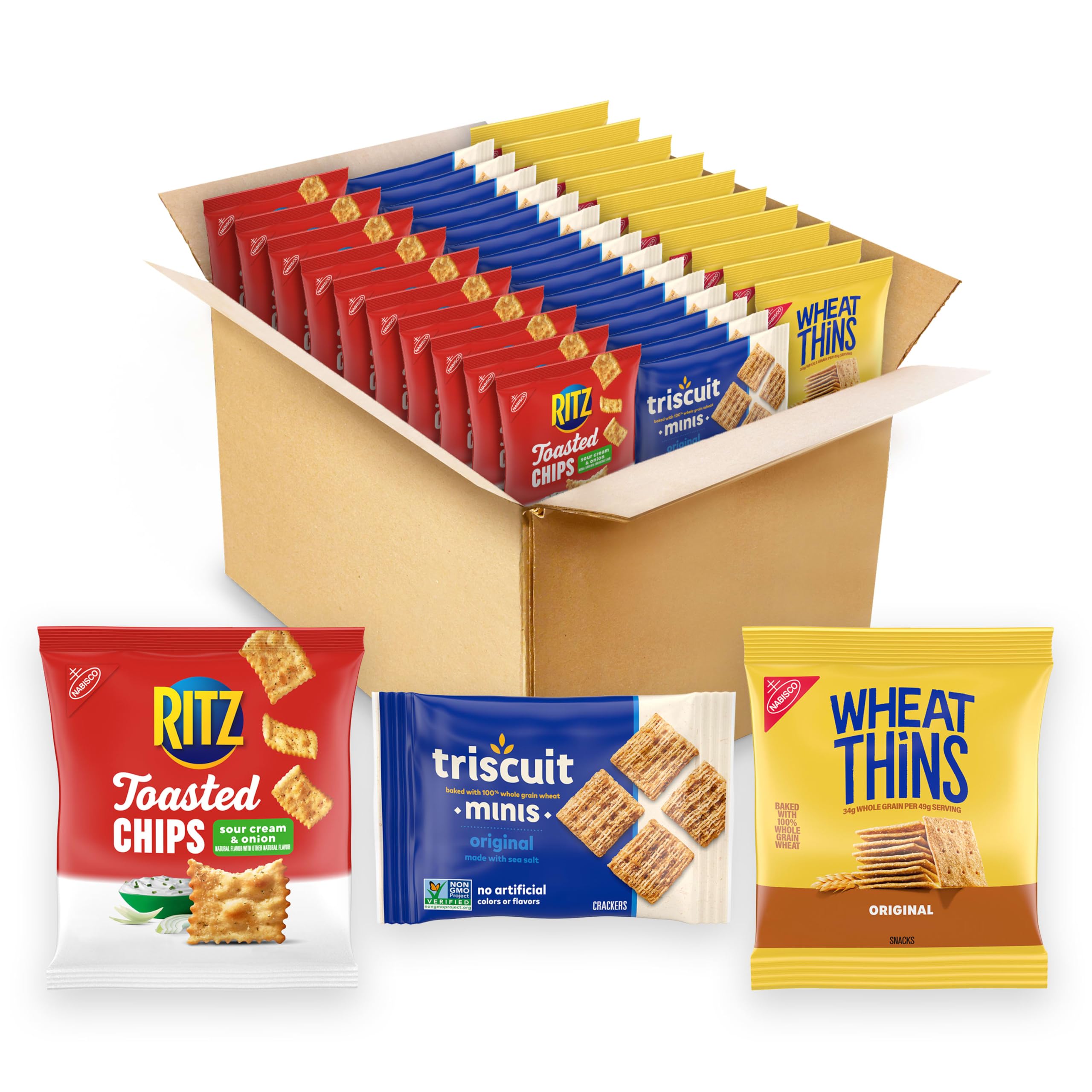 NABISCO pack frontal del surtido con 40 paquetes, práctico y abundante