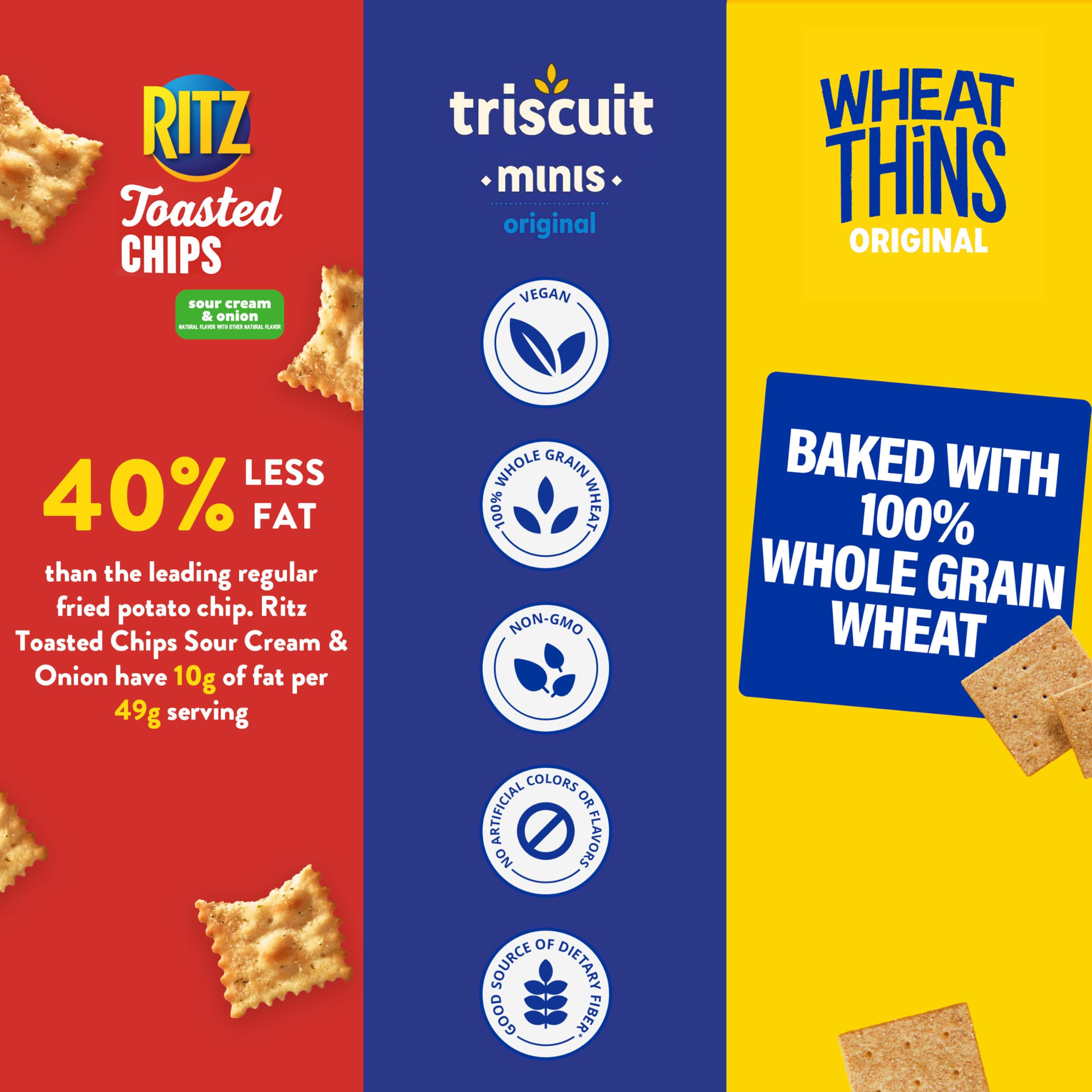 NABISCO paquetes individuales abiertos con crackers listos para comer