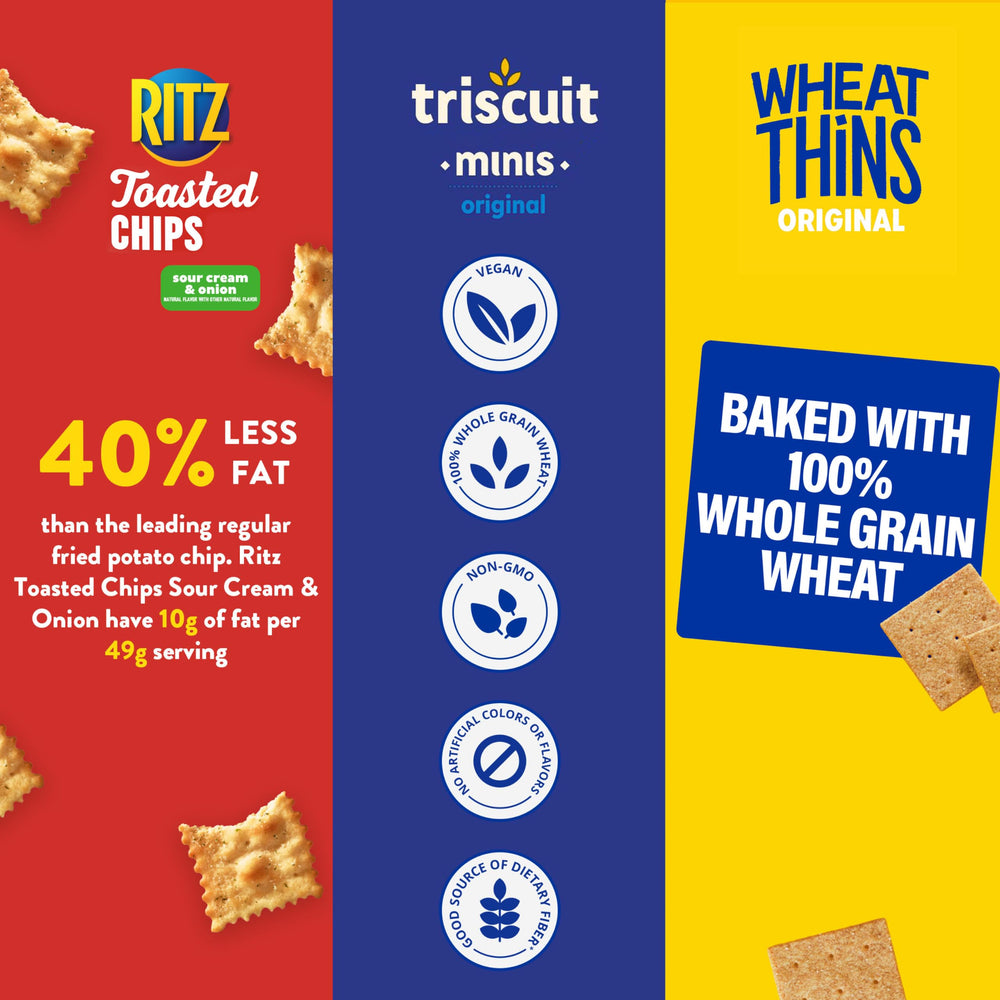 NABISCO paquetes individuales abiertos con crackers listos para comer