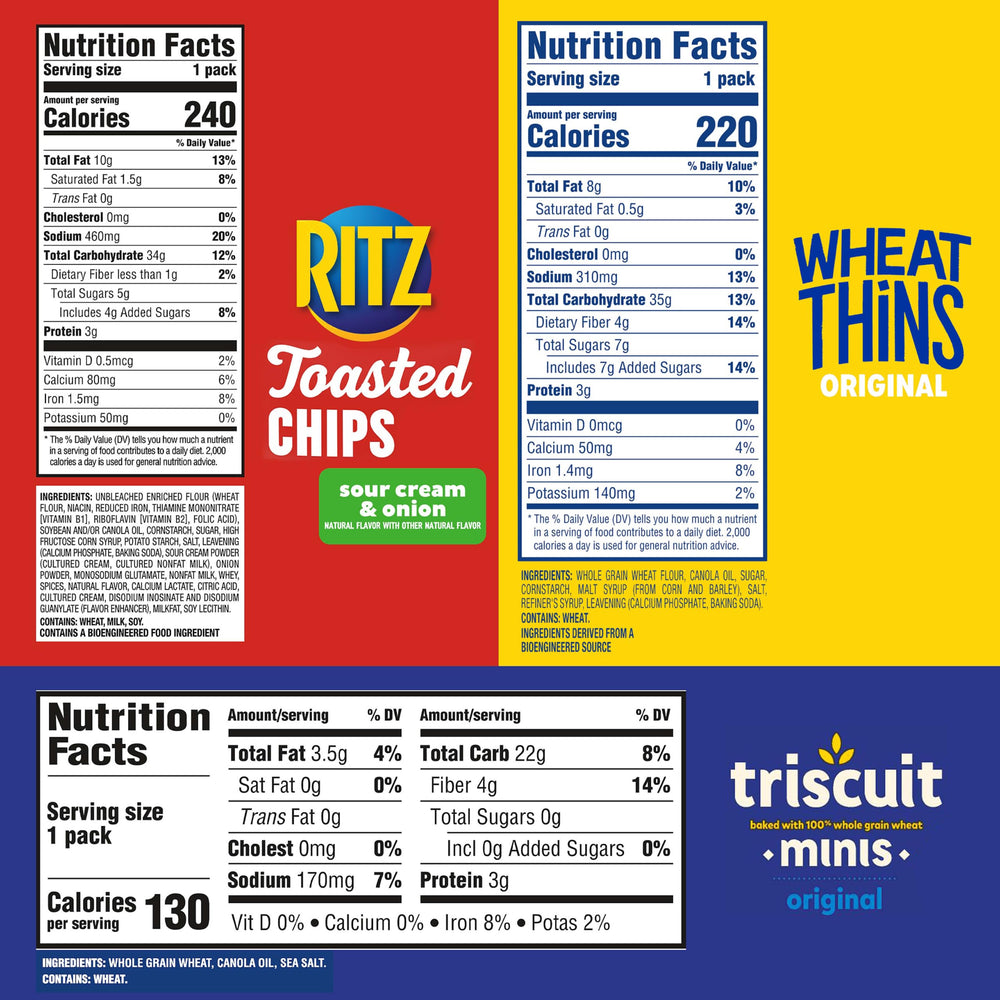 NABISCO RITZ toasted chips detalle mostrando textura y sabor crema agria