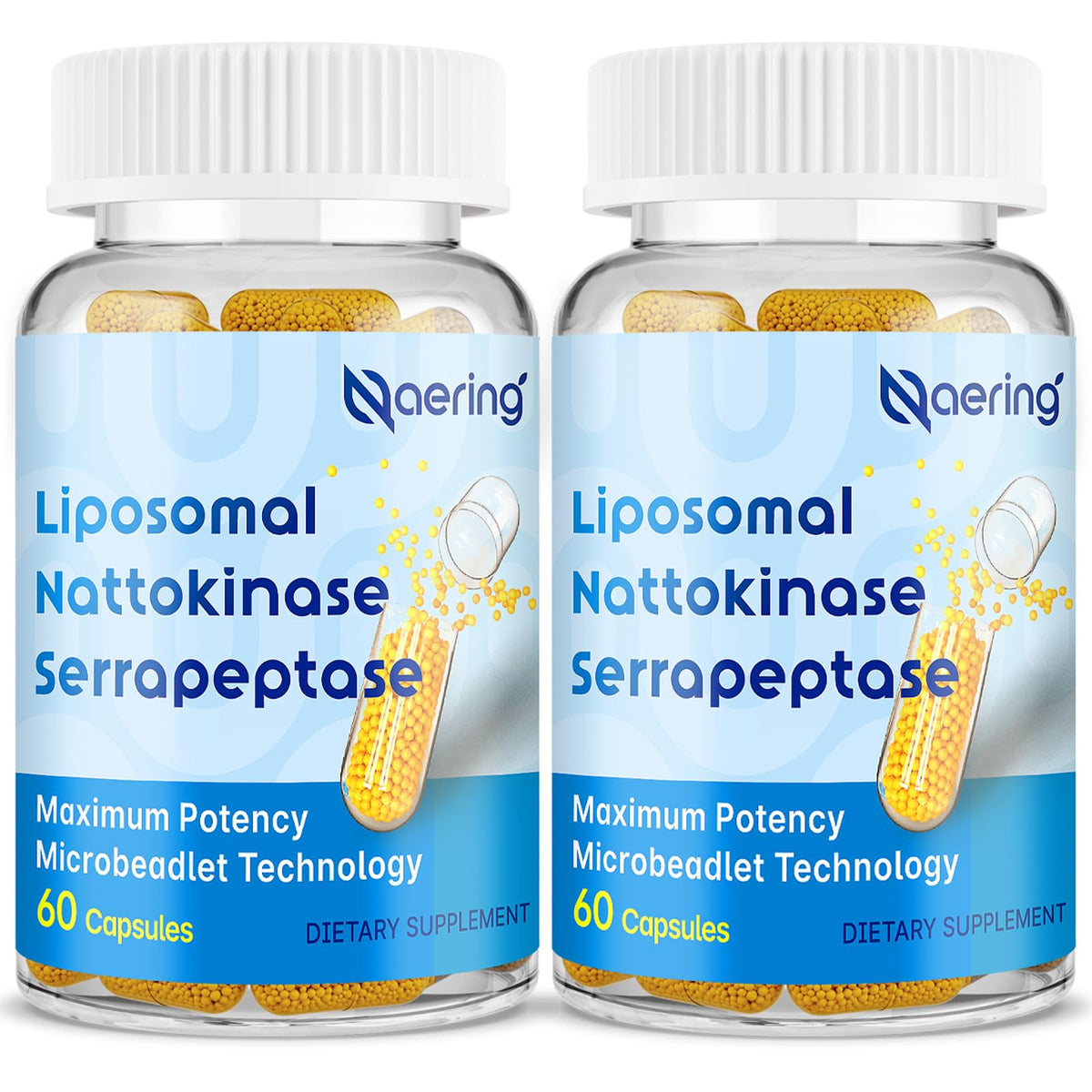 Naering frontal del envase mostrando diseño y liposomas para absorción mejorada